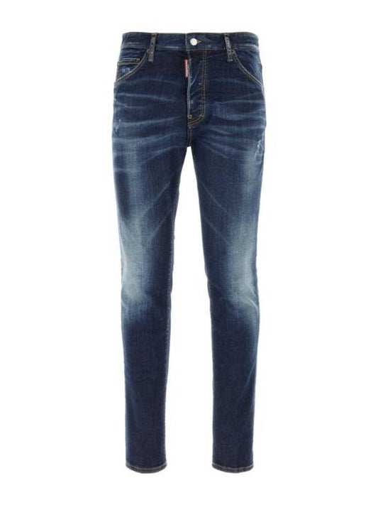 Denim Straight Pants S74LB1461S30789 470 Blue - DSQUARED2 - BALAAN 1