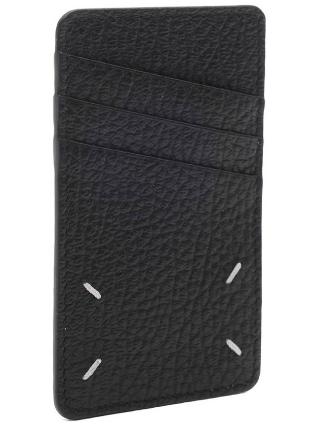 4 Stitch Leather Card Wallet Black - MAISON MARGIELA - BALAAN 4