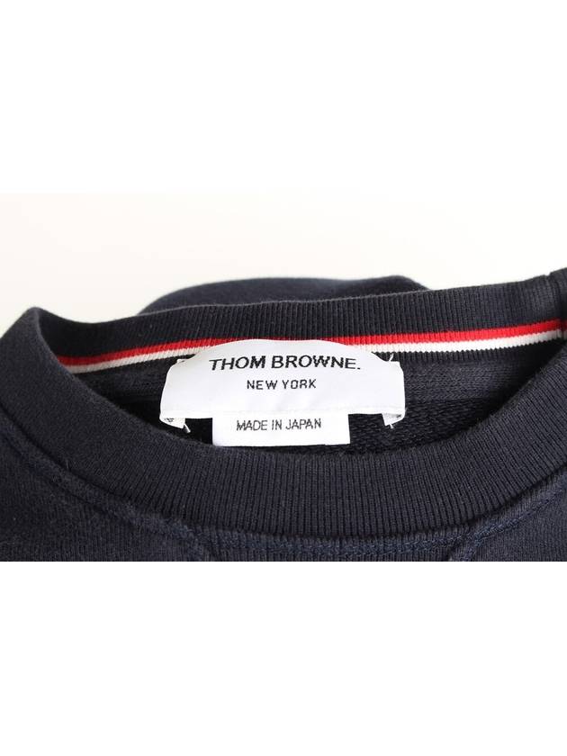 Diagonal armband sweatshirt navy 3 100 - THOM BROWNE - BALAAN 7