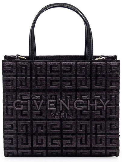 G Logo Small Canvas Tote Bag Black - GIVENCHY - BALAAN 2