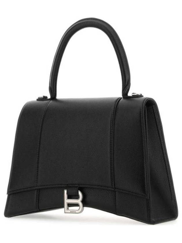 Hourglass Silver B Logo Tote Bag Black - BALENCIAGA - BALAAN 5