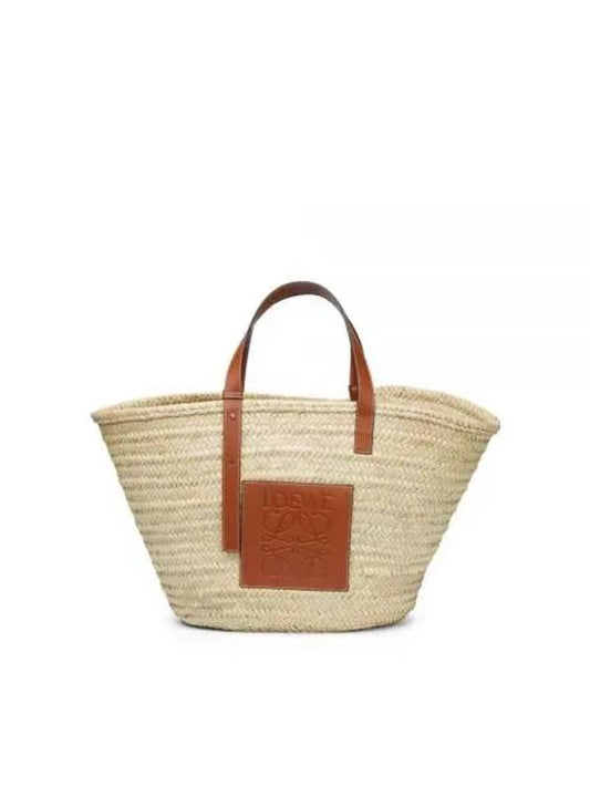 Palm Leaf Calfskin Tote Bag Natural Tan - LOEWE - BALAAN 2