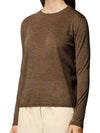 Women's Marmo Cashmere Knit Top Brown - MAX MARA - BALAAN.