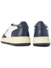 Medalist Navy Tab Low Top Sneakers White Navy - AUTRY - BALAAN 7