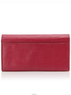 Epi Sarah Wallet Women s Long Fuchsia Red Silver Plate - LOUIS VUITTON - BALAAN 3