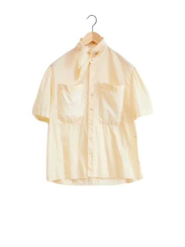 Women's GD Cotton Voile Fouled Shirt Yellow - LEMAIRE - BALAAN 2