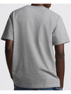 Embroidered Logo Cotton T-Shirt Grey - DIOR - BALAAN 4