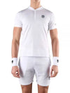 Tech Serafino Training Short Sleeve T-Shirt White - HYDROGEN - BALAAN 2