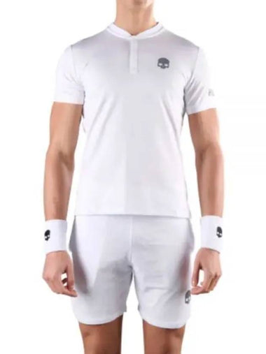 Tech Serafino Training Short Sleeve T-Shirt White - HYDROGEN - BALAAN 1