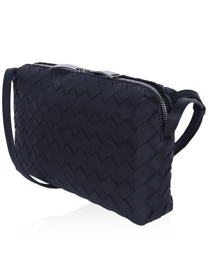 Women's Intrecciato New Nodini Cross Bag Matte Black - BOTTEGA VENETA - BALAAN 2