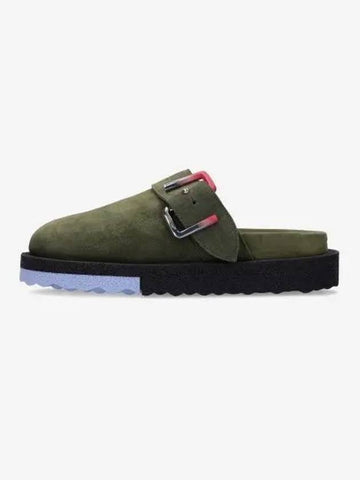 Sponge Sole Suede Slippers Military - OFF WHITE - BALAAN 1