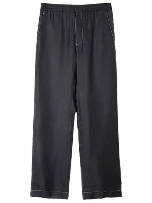 Pants Silk SlipOn Straight Pants - PRADA - BALAAN 1