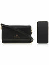 Jet Set Small Pebbled Leather Smartphone Convertible Cross Bag Black - MICHAEL KORS - BALAAN 7