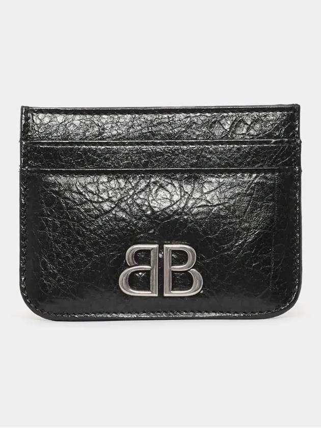 Monaco Metal Logo Card Wallet Black - BALENCIAGA - BALAAN 4