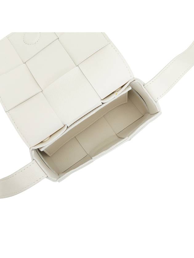 Intrecciato Cassette Small Cross Bag White - BOTTEGA VENETA - BALAAN 6