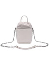 5AC Number Logo Texture Leather Bucket Bag Ivory - MAISON MARGIELA - BALAAN 5