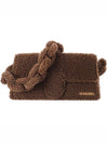 Le Bambido Shearling Flap Shoulder Bag Brown - JACQUEMUS - BALAAN 2