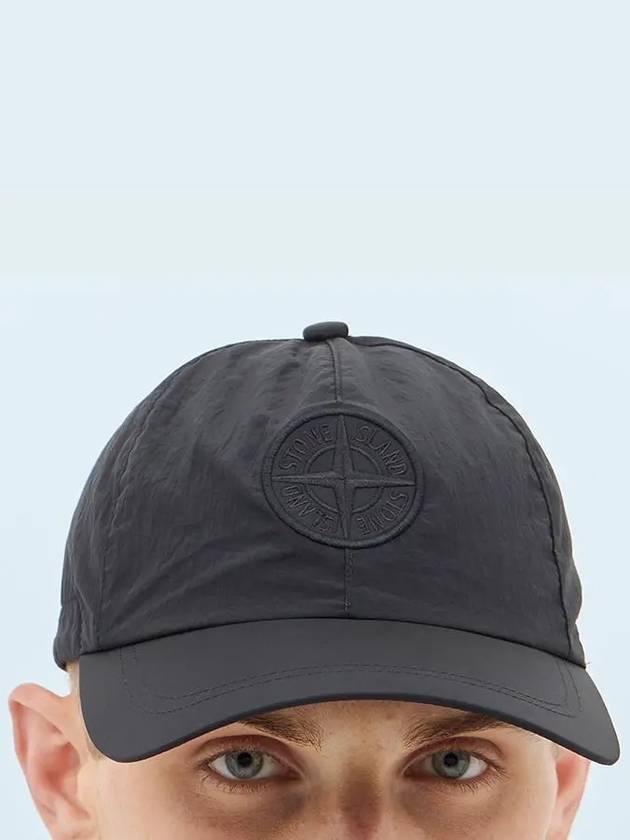 Nylon Logo Ball Cap Black - STONE ISLAND - BALAAN 2