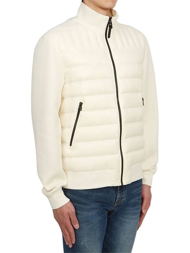 Men s Colin Mixed Media Bomber Jacket Cream - MACKAGE - BALAAN 5