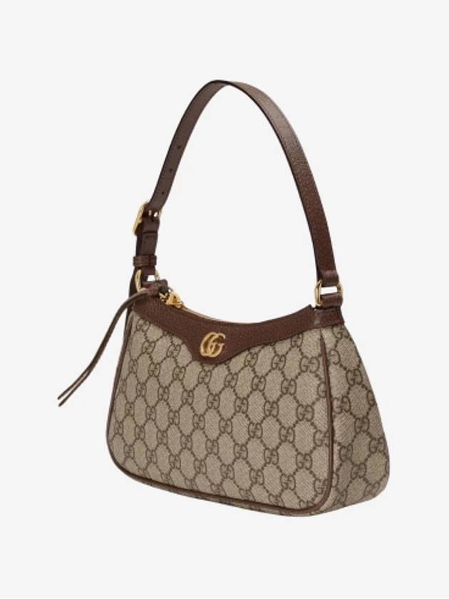 Ophidia GG Small Canvas Shoulder Bag Beige Ebony - GUCCI - BALAAN 3