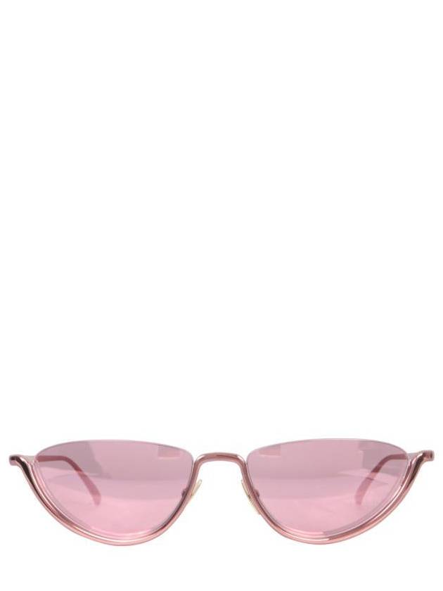 Eyewear BV1117S 005 Half Rim Mirror Sunglasses Pink - BOTTEGA VENETA - BALAAN 2