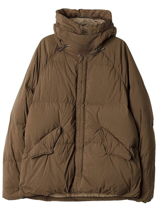 Arctic Hooded Down Short Padding Brown - TEN C - BALAAN.