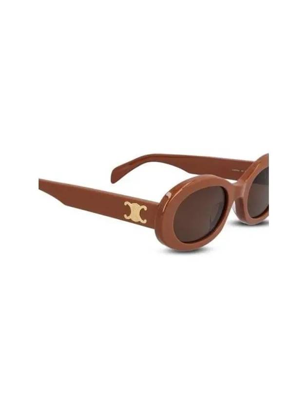 Triope Oval Sunglasses Acetate Camel 4S194CPLB02CM - CELINE - BALAAN 4