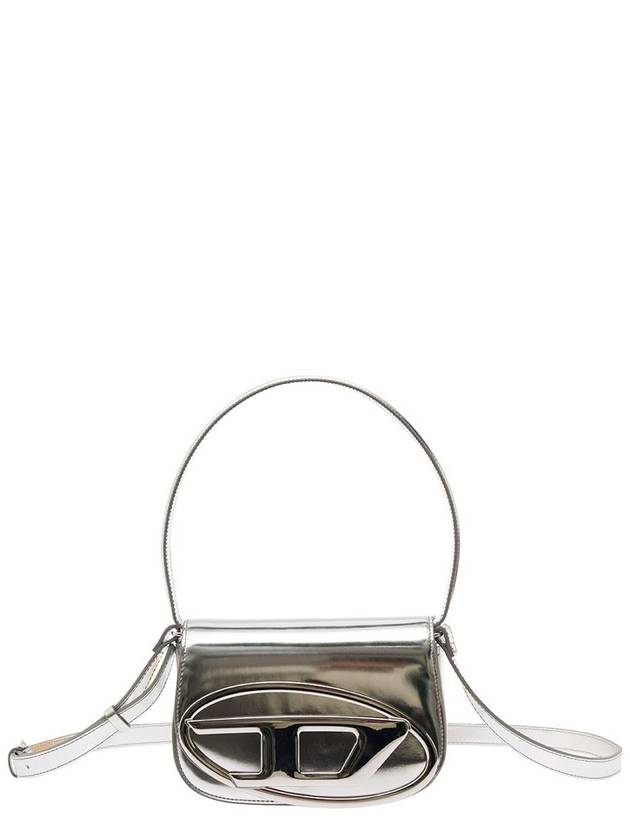 1DR Mirrored Leather Shoulder Bag Silver - DIESEL - BALAAN 2