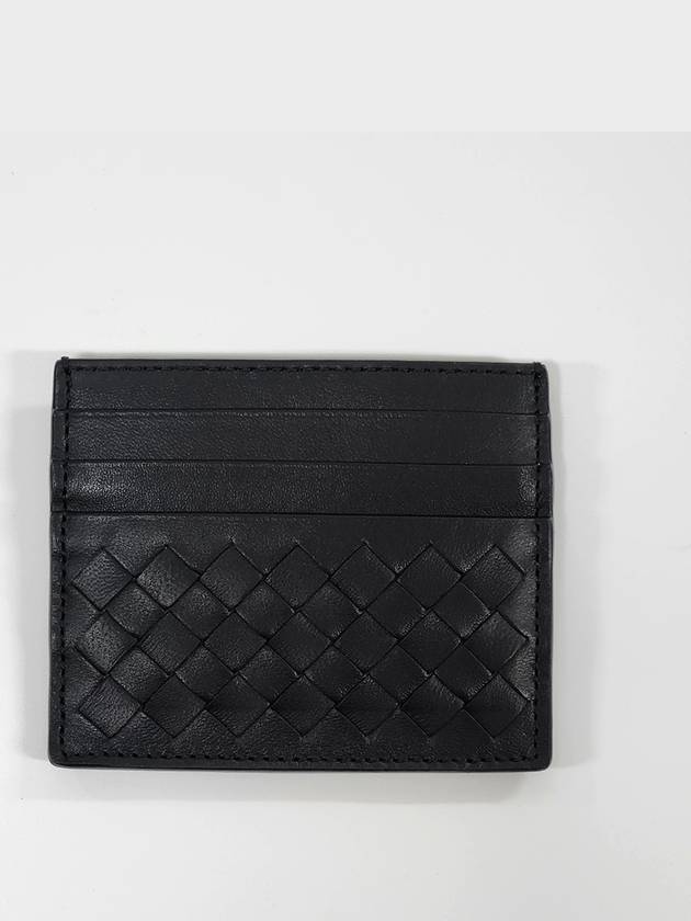 Intrecciato Weaving Card Wallet Black - BOTTEGA VENETA - BALAAN 2