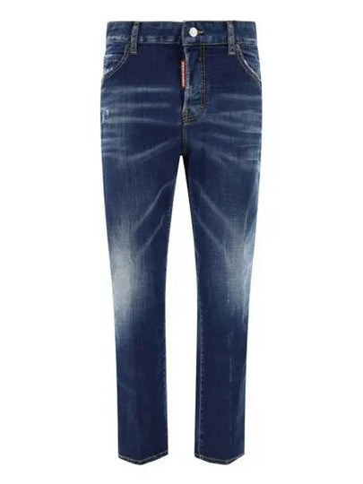 Cropped Skinny Jeans Blue - DSQUARED2 - BALAAN 2