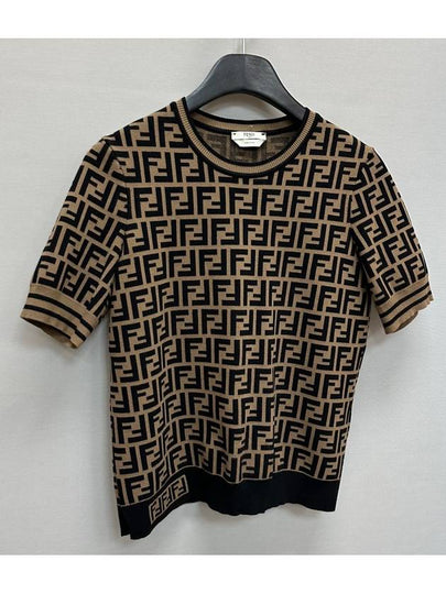 FF logo wool over classic short sleeve knit 42 - FENDI - BALAAN 2