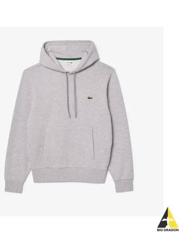 Men s Basic Classic Fit Hooded Pullover Melange Gray - LACOSTE - BALAAN 1