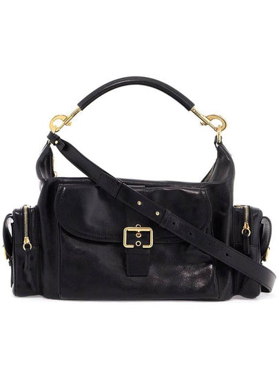 Large shiny leather camera shoulder bag black - CHLOE - BALAAN 2