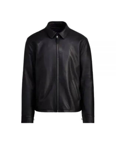 Maxwell Pony Logo Leather Jacket Black - POLO RALPH LAUREN - BALAAN 2