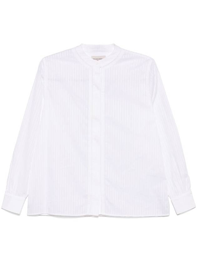 Officine Générale Lauranne Cotton Satin Stripe Clothing - OFFICINE GENERALE - BALAAN 1