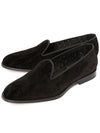 Timeless Oblique Velvet Loafers Black - DIOR - BALAAN.