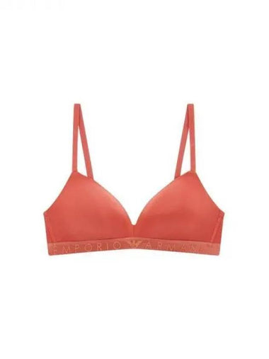 UNDERWEAR Women s Logo Band Microfiber Triangle Bra Light Red 270871 - EMPORIO ARMANI - BALAAN 1