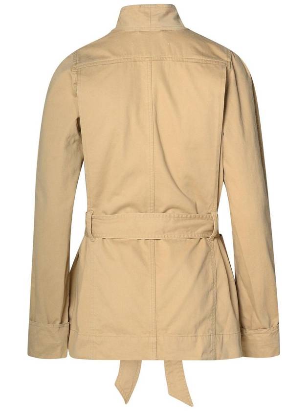 Loetiza Cotton Workwear Jacket Beige - ISABEL MARANT - BALAAN 4