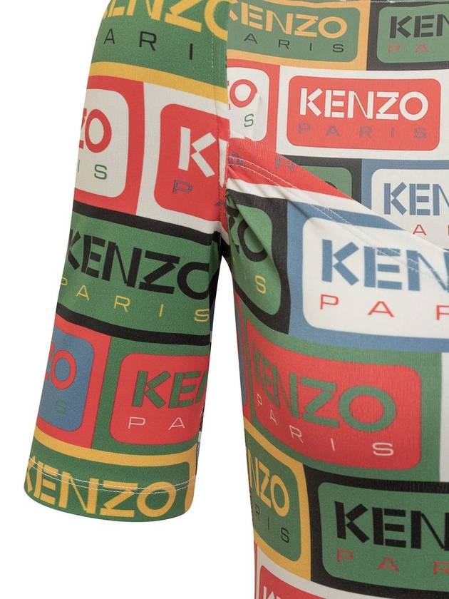 Bodycon Dress 'Kenzo Labels' - KENZO - BALAAN 4