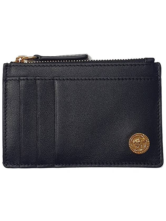 Medusa Logo Zipper Card Wallet Black - VERSACE - BALAAN 2