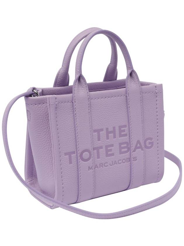 Mini Micro Leather Tote Bag Purple - MARC JACOBS - BALAAN 6