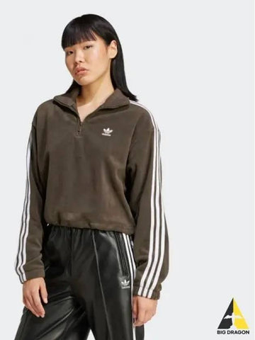 Polar fleece half zip loose sweatshirt SHAOLI - ADIDAS - BALAAN 1