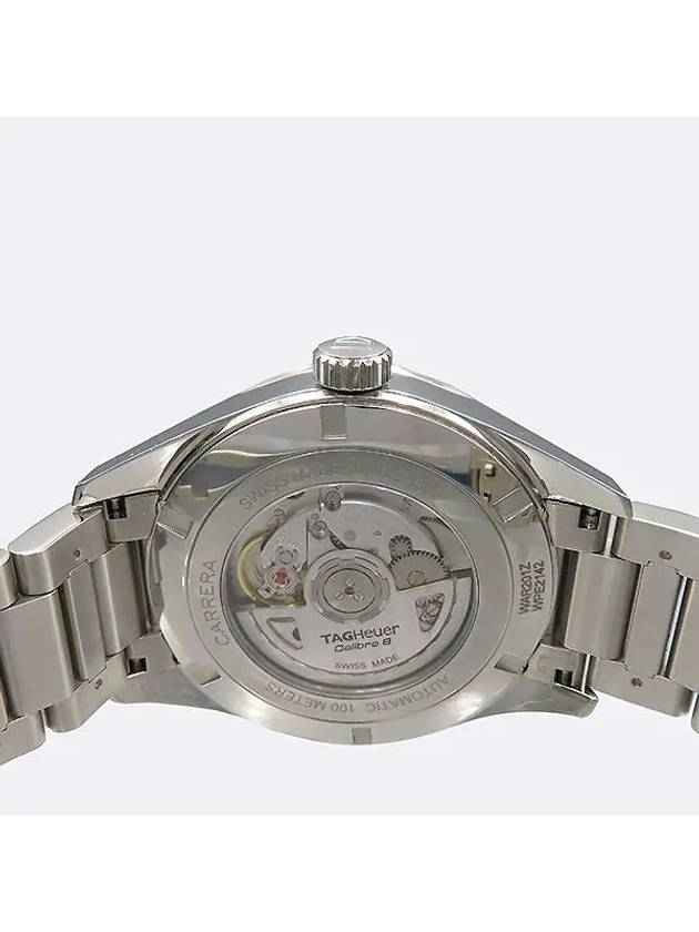 WAR201Z CARRERA Caliber 8 GMT Automatic Metal Gray Dial Steel Band Men s Watch - TAG HEUER - BALAAN 4