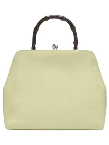 Goji Frame Square Bamboo Tote Bag Light Green - JIL SANDER - BALAAN 1