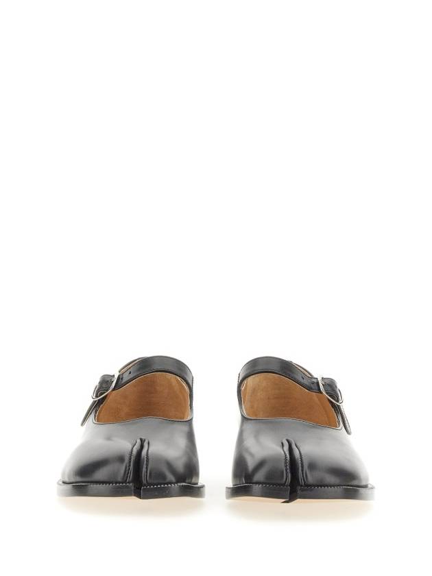 Women's Tabi Calfskin Mary Jane Flat Shoes Black - MAISON MARGIELA - BALAAN 5