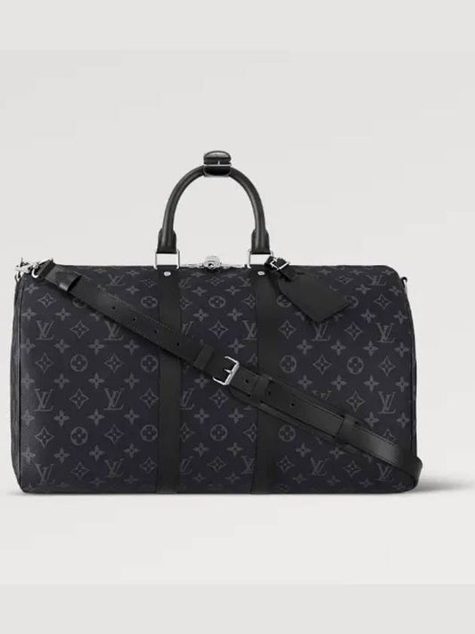 Keepall 45 Bandouliere Monogram Eclipse Duffel Bag Grey - LOUIS VUITTON - BALAAN 2