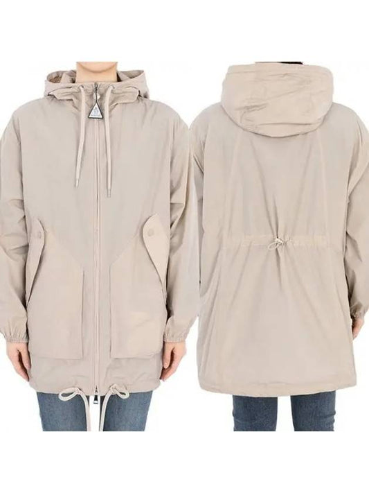 Women s MELIA Windbreaker Long Jacket Beige 1A00092 597JT 268 1063017 - MONCLER - BALAAN 1