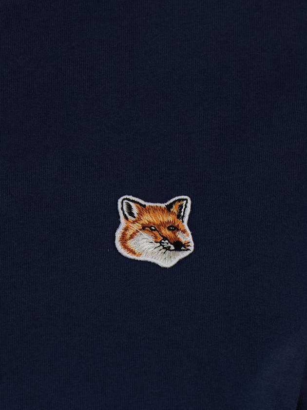 Fox Head Patch Regular Short Sleeve T-Shirt Navy - MAISON KITSUNE - BALAAN 4