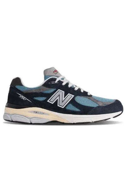 990v3 Castlerock Low Top Sneakers Navy - NEW BALANCE - BALAAN 2