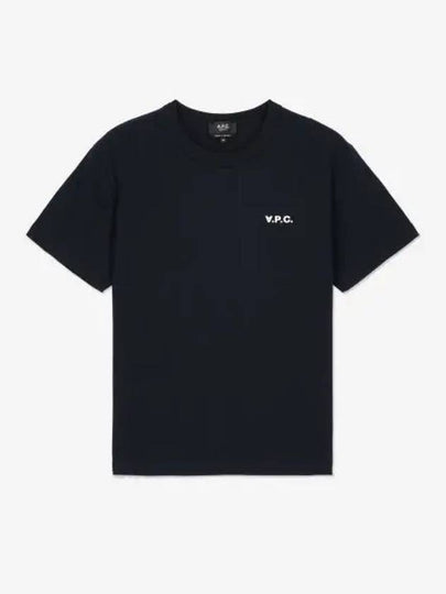 Boxy Petit VPC Short Sleeve T-Shirt Navy - A.P.C. - BALAAN 2